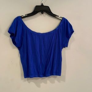 Blue Crop Top